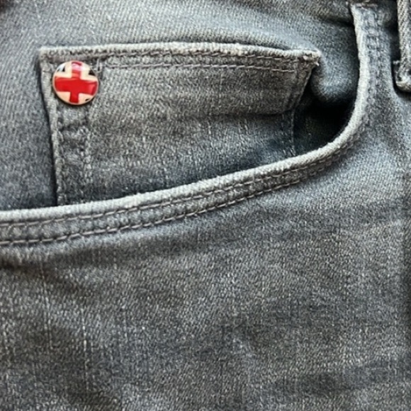 HUDSON BLAIR - high rise straight cropped jeans size 23 color- pedal casual NWOT - Picture 3 of 12